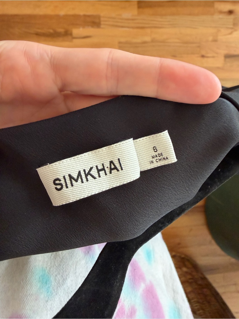 Current season! SIMKHAI Ora Satin Gown size 6 in black satin NWOT - Picture 4 of 9